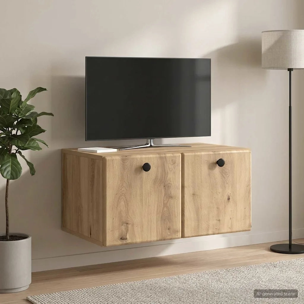 Mobile Porta TV da Muro 59,5 x 41 x 30 cm Rovere Artigianale 899194