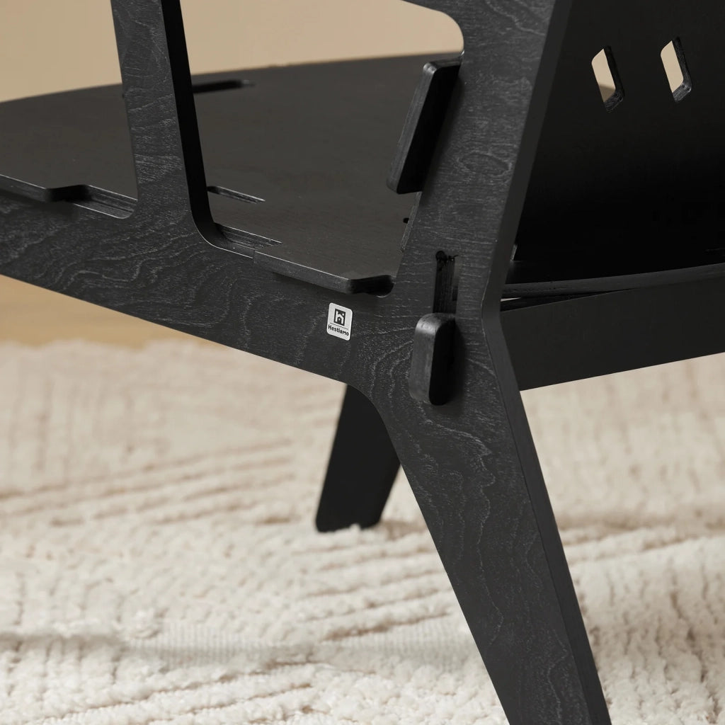Sedia Da Cucina Con Schienale Sedia Da Bar Sgabello Nero 72x55x70.5cm HFST02-SCH