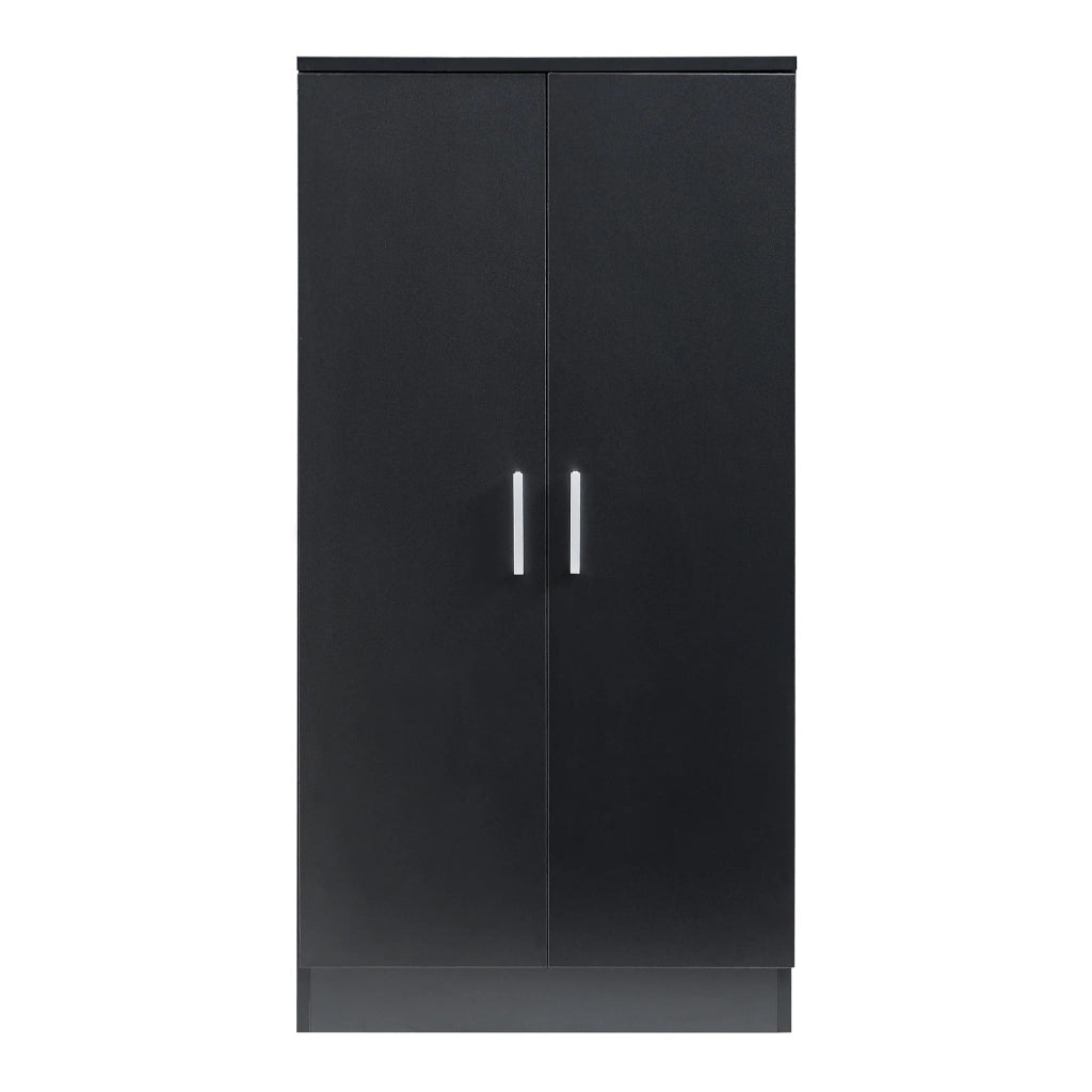 Scarpiera/scaffale con 2 ante 108 x 55 x 35 cm nero 03_0008950
