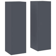 Supporto per piante | Sostegno per piante 2 pz Antracite 24 x 24 x 75 cm Acciaio