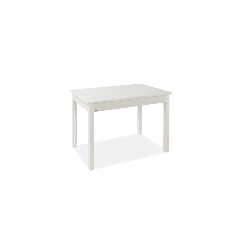 Tavolo pranzo allungabile Bianco Frassinato legno nobilitato cm 60x90-120