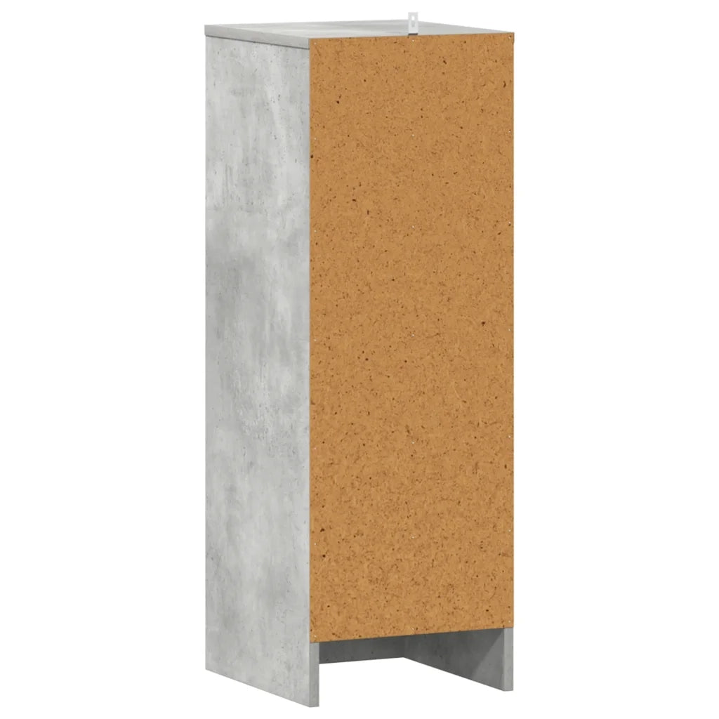 Scarpiera Grigio Cemento 32x35x92 cm in Truciolato 808976