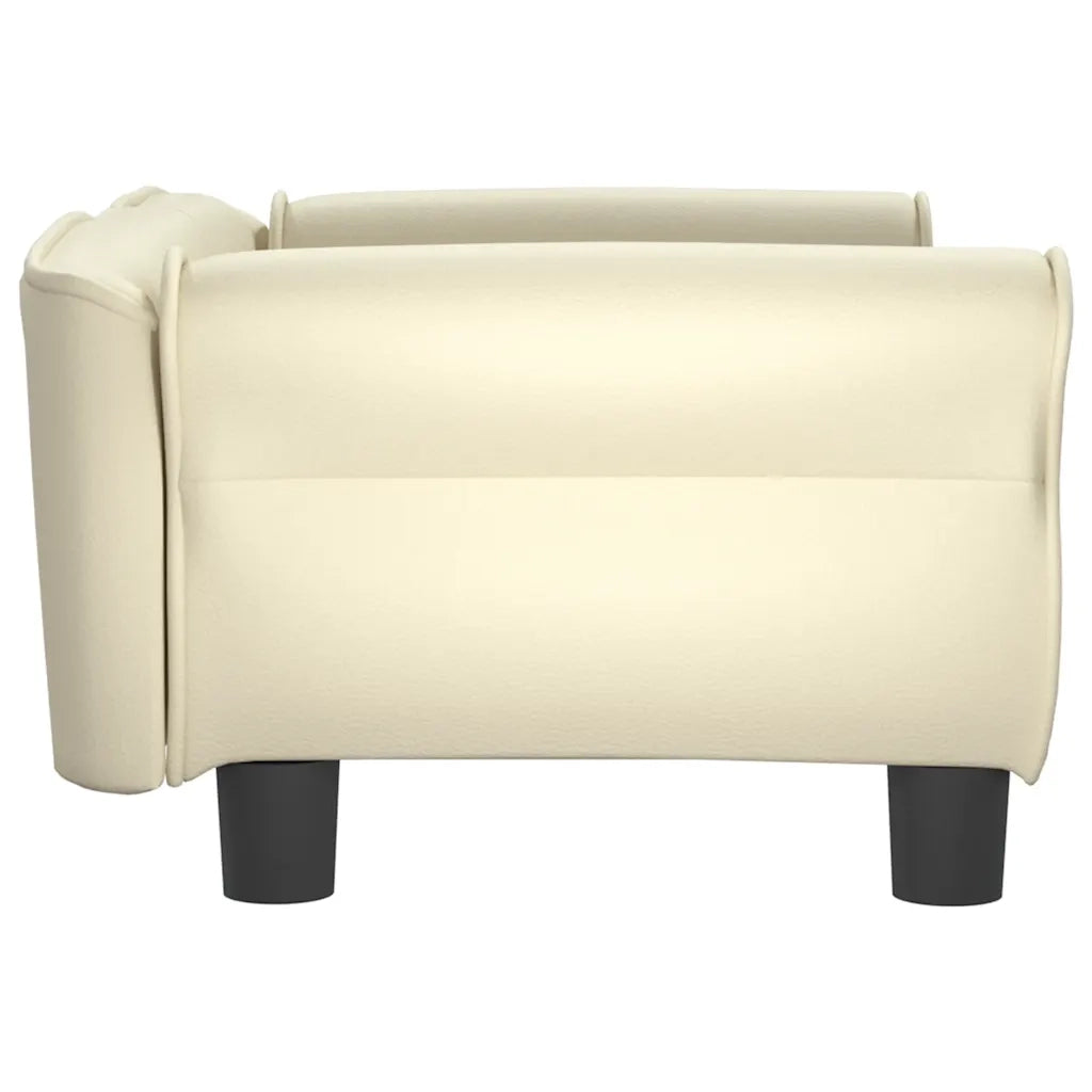 Lettino per Cani Crema 70x45x30 cm in Similpelle 171832