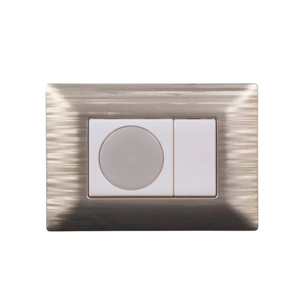 Serie Civile ETTROIT Bianco Compatibile Con Bticino Matix (Lampada Led Segnapasso 2M 220V 4000K)