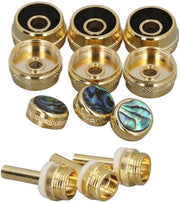 Set di riparazione per tromba 12 pezzi - Robusto metallo - Cappuccio/stang - Conchiglia Abalone - Prestazioni precise - Utilizzo duraturo - Componenti per tromba