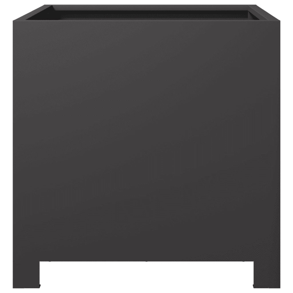 Fioriere da Giardino 2 pz Nere 40x40x40 cm in Acciaio 851200