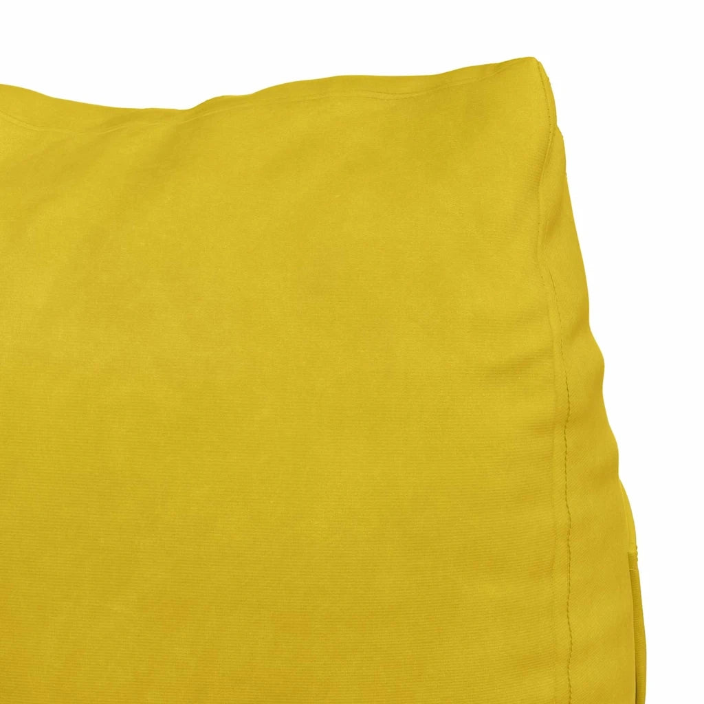 Cuscino per Schiena | Cuscino dorsale Giallo 45 x 20 x 35 cm Tessuto in Cords