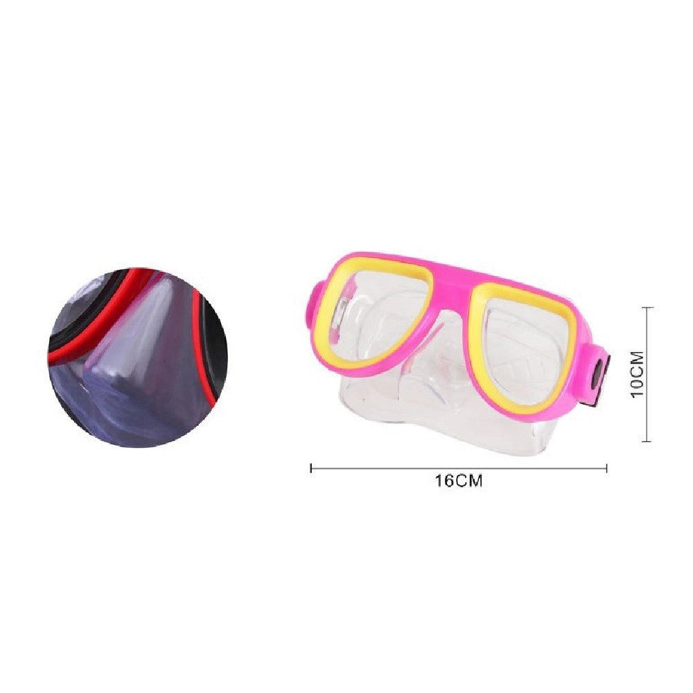 Trade Shop - Maschera Nuoto Immersioni Mare Piscina Estate Bambini 16x10cm Vari Colori 605411 -