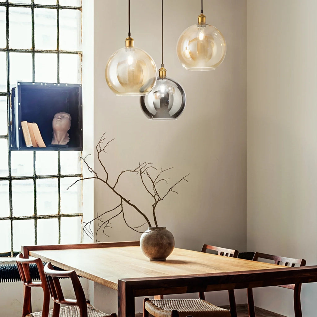 Vetro Sphere Ambra D25 Foro E27
