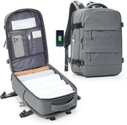 Borsa da viaggio grande per donne, borsa da mano, borsa da campeggio, borsa da sport all'aperto, borsa per la scuola, borsa per laptop da 14 pollici con tasca per scarpe e tasca per laptop.