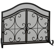 Griglia di protezione per camino ¨C zephmum ¨C nero 105x40x80.5 cm