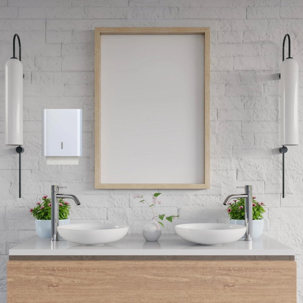 OWIJI Carta Asciugamani Piegata V Monouso Pura Cellulosa Doppio Velo Dimensione 21 cm x 21 cm Salviette Compatibili Resistenti Assorbenti Dispenser Confezioni: 6 Confezioni