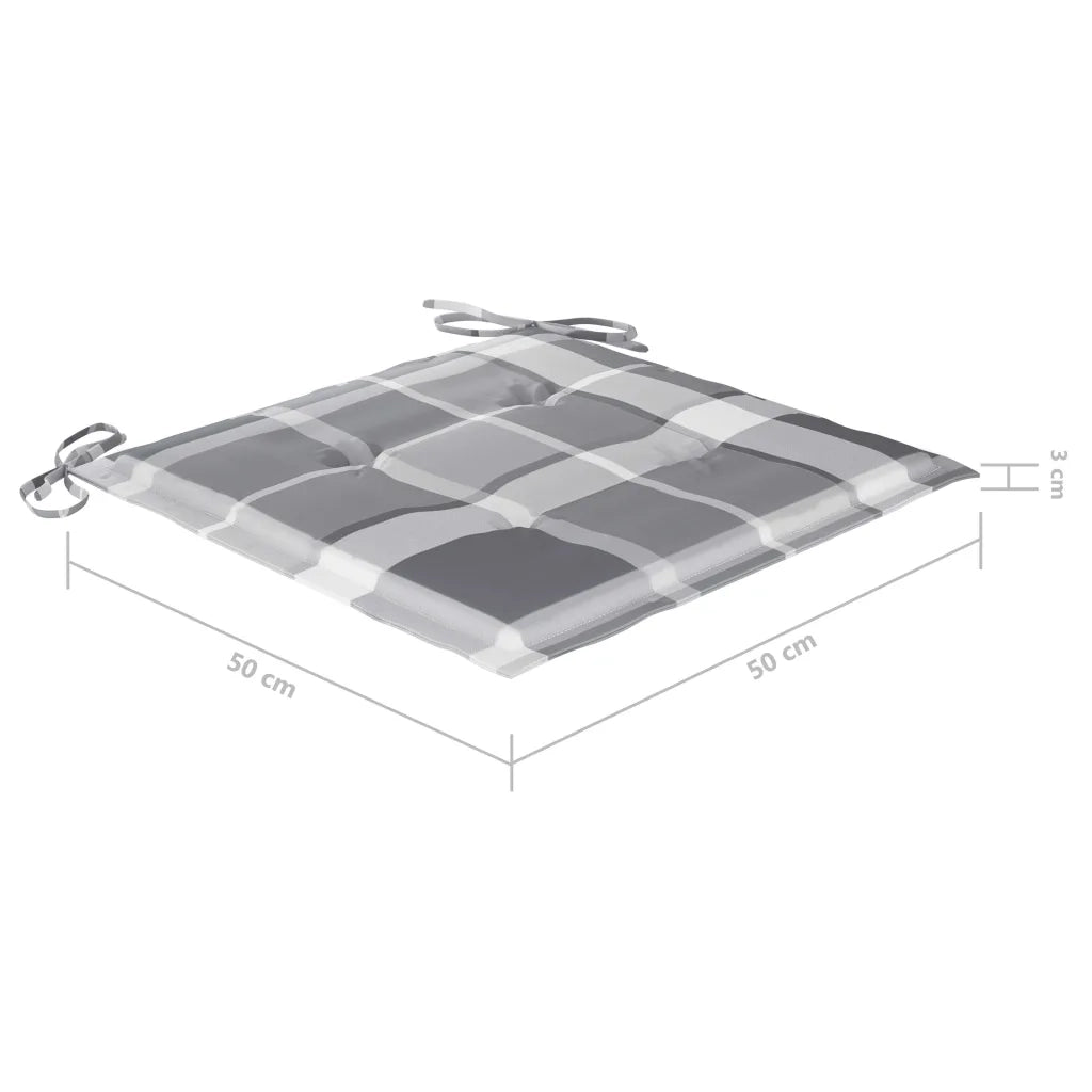 Sedie da Giardino con Cuscini 6 pz in Legno Massello di Acacia 3078165