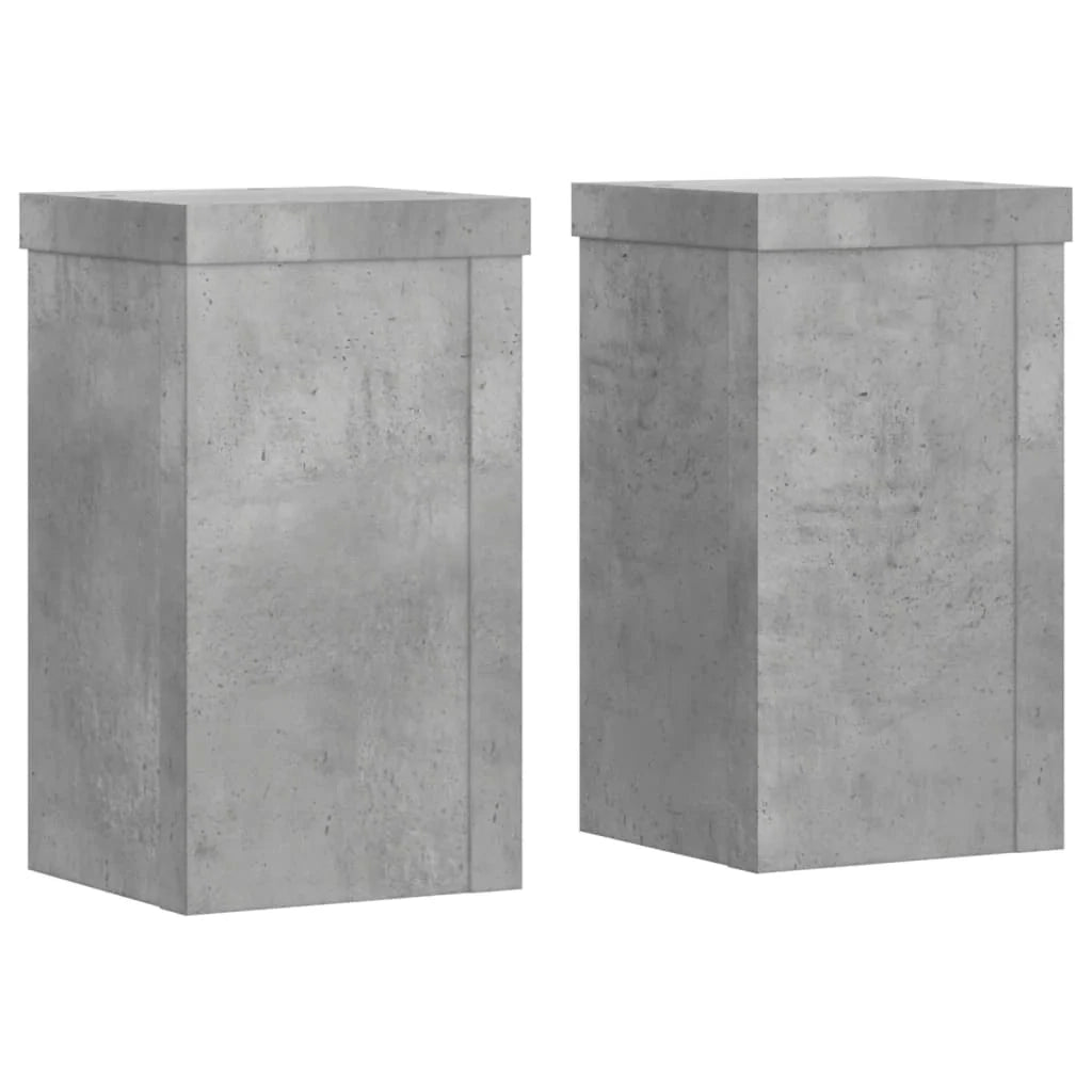 Portavasi mobili per fiori set da 2 legno ingegnerizzato grigio 02_0045335