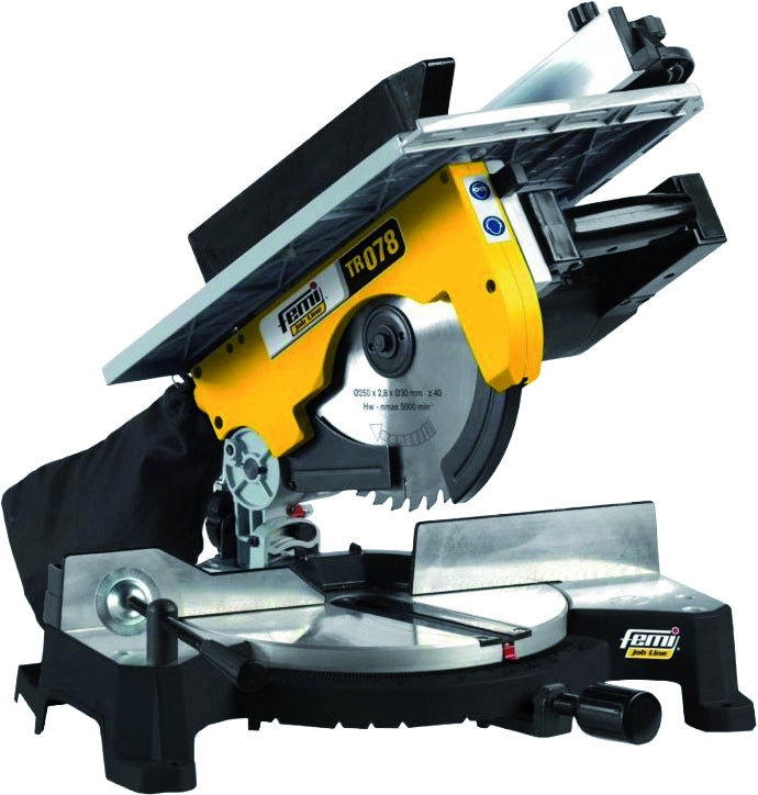 Femi TRONCATRICE PER LEGNO CON PIANETTO SUPERIORE ''TR078'' 1800 W ø 250 mm
