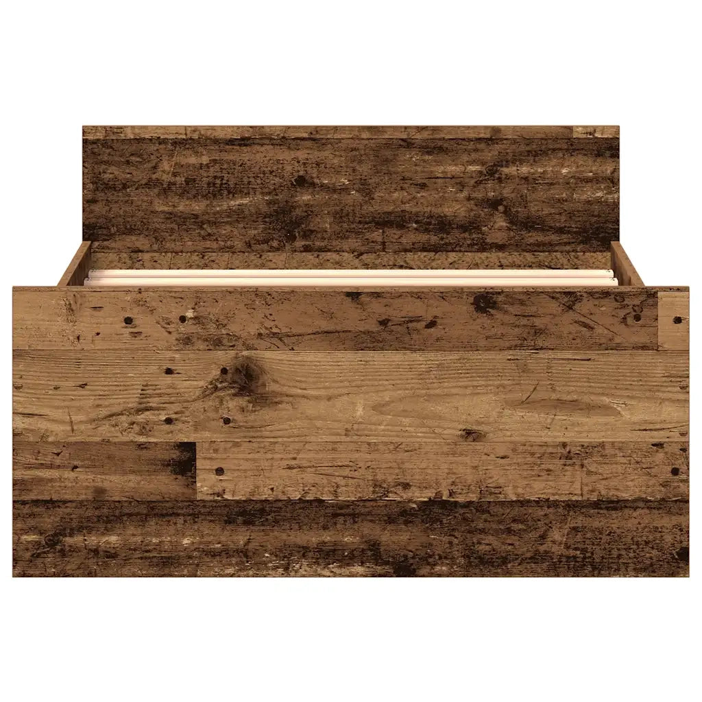Giroletto senza Materasso Legno Antico 75x190 cm in Truciolato 862310