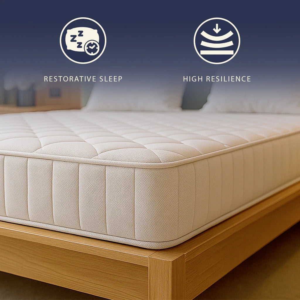 Materasso Ignifugo 160x190 in Memory Foam Alto 20 cm | Ortopedico | Rivestimento Anallergico e Antibatterico | Prodotto in Italia