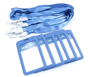 ID-kaarthouder 6-pack - 2,8 x 4,4 pollici - plastica rigida - supporto verticale da inserimento - leggero - materiale duraturo - contenitore per carte di credito
