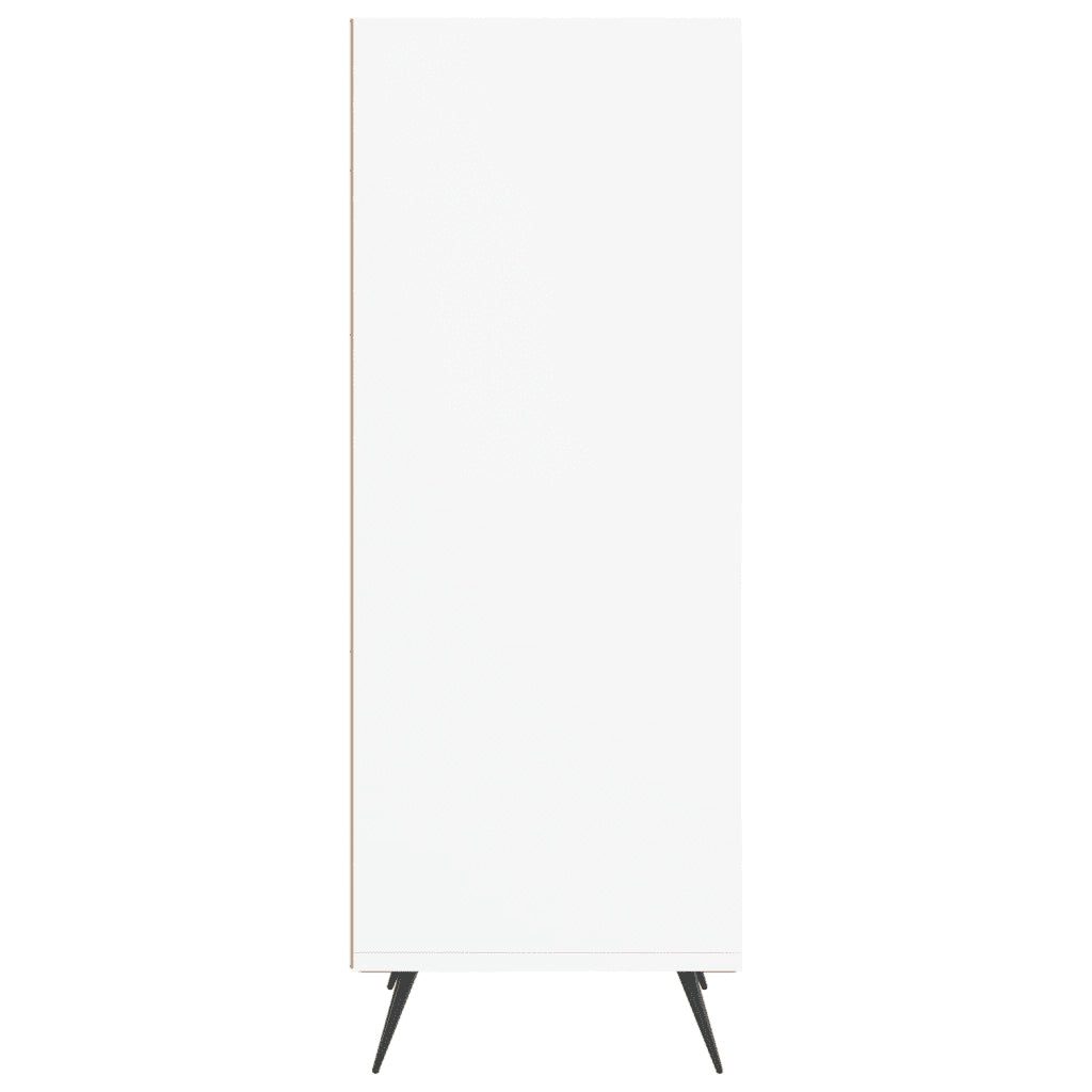 Scaffale Bianco 34,5x32,5x90 cm in Legno Multistrato 828700