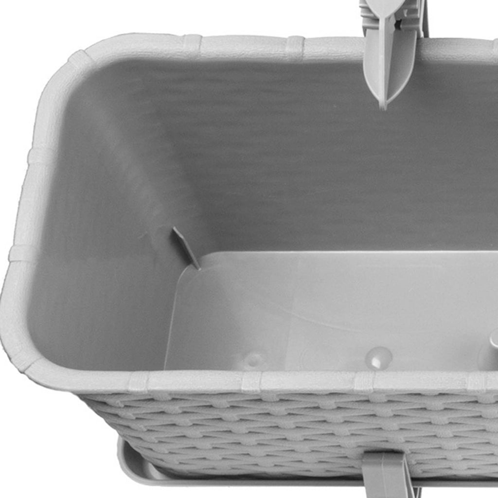 KADAX Supporto per vasi da fiori da balcone, 40 cm, 4 pezzi