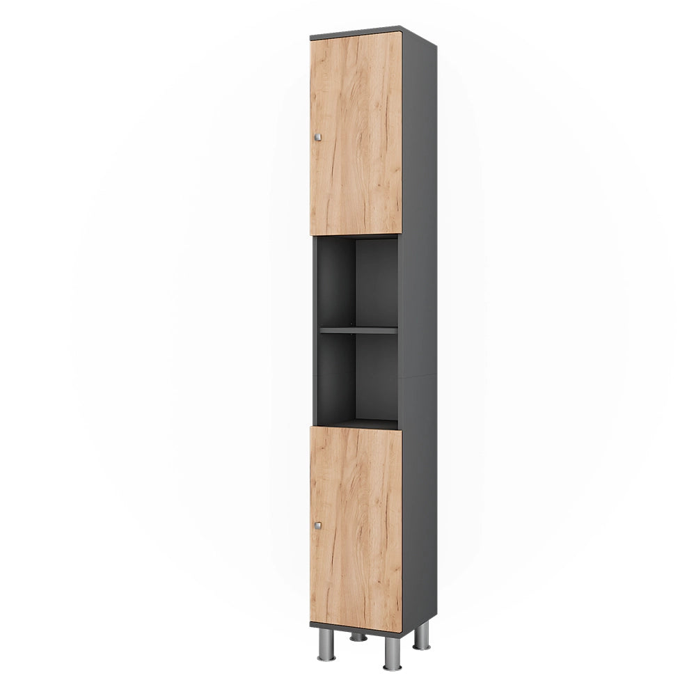 Mobile alto Fynn Antracite/Rovere dorato 30 x 190 cm Vicco