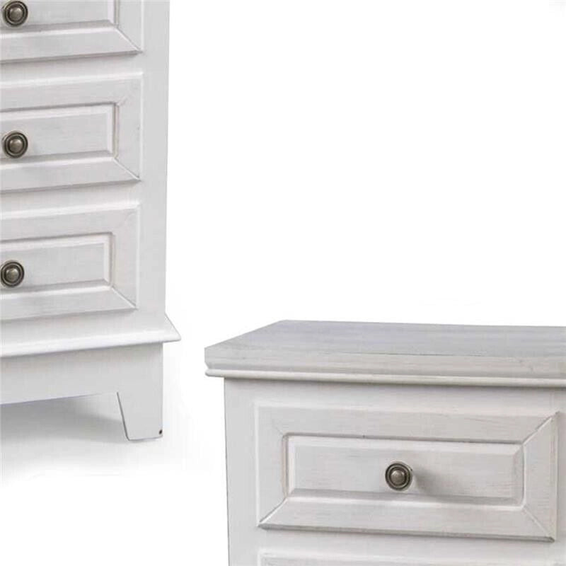 PERLA CASSETTIERA A 5 CASSETTI 40 X 30 X 94 CM COLORE BIANCO