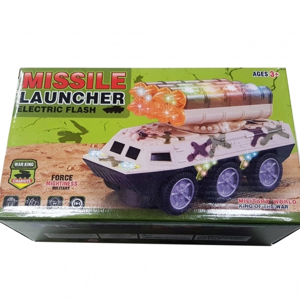 Trade Shop - Carro Armato Lancia Missili Led Luci Suoni Funzione Mistero Tiger Gioco Bimbo -