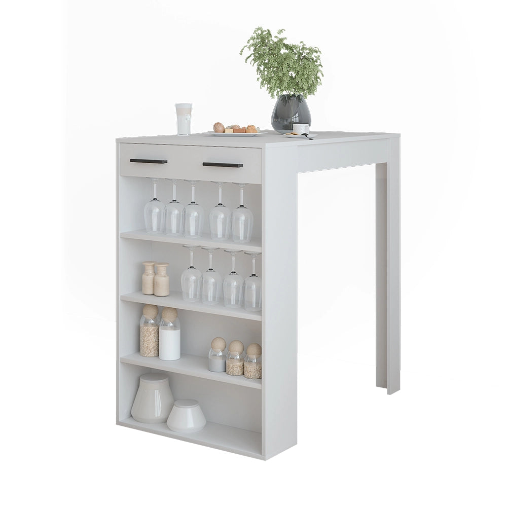 Vicco Tavolo da bar Bianco 67 x 100 cm