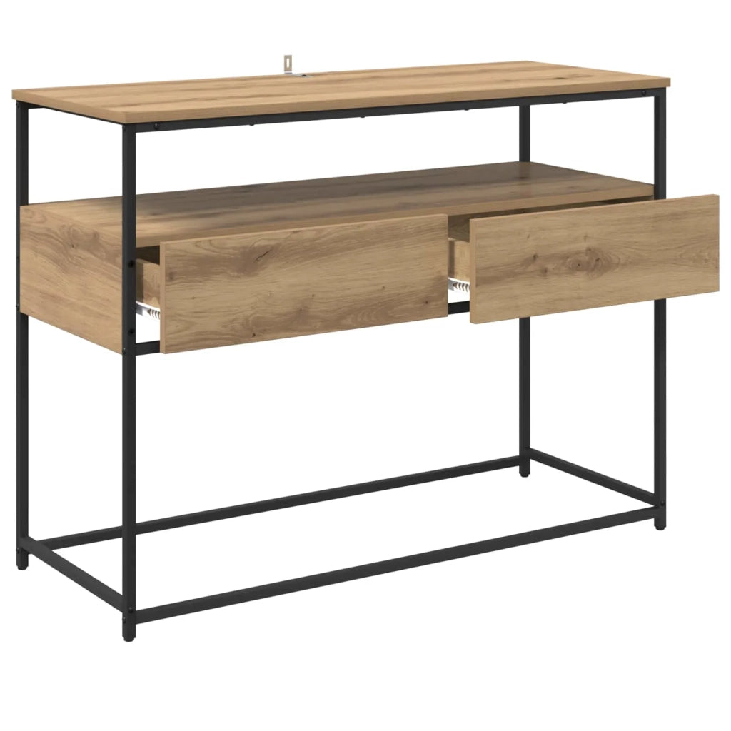 Tavolo consolle Rovere artigianale 100 x 40 x 75 cm