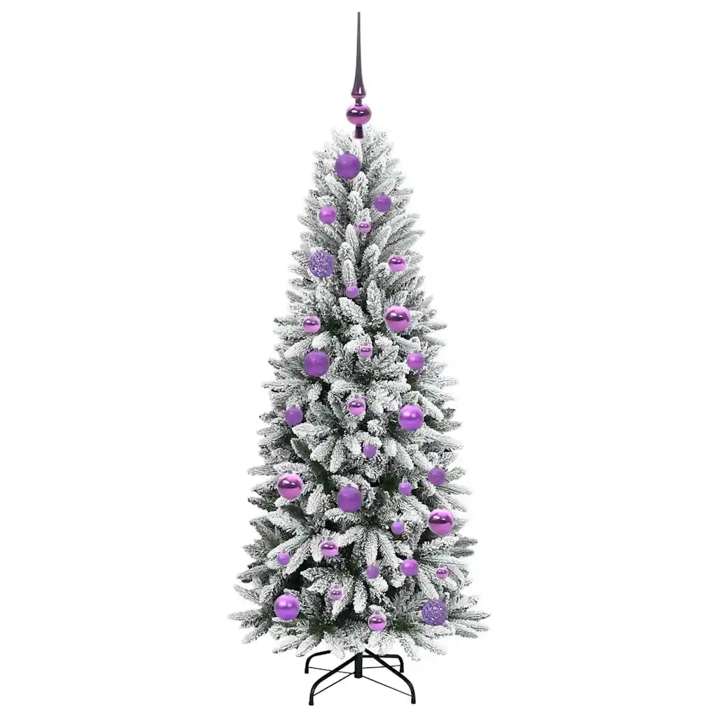 Albero di Natale | Decorazioni natalizie artificiale con 150 LED Bianco 120 cm