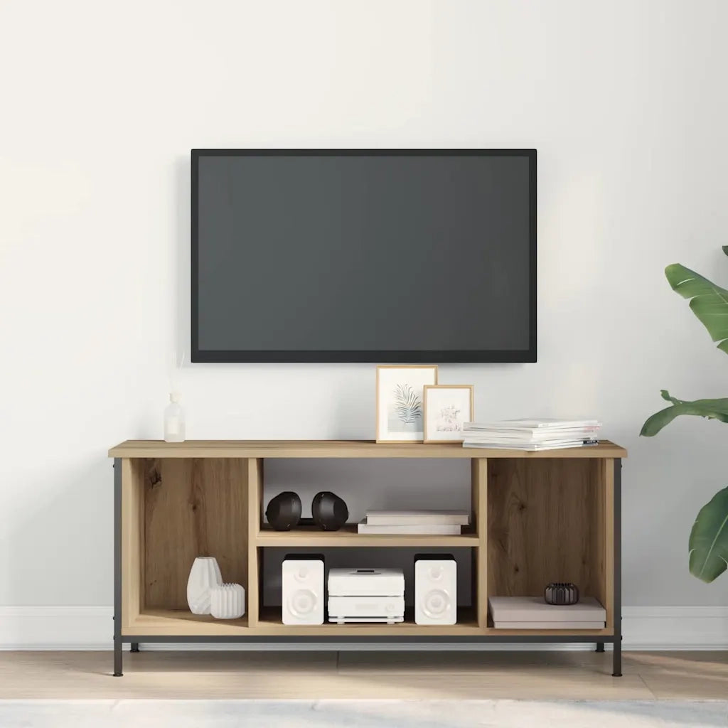 Mobile TV Rovere artigianale 102 x 35 x 45 cm Legno multistrato 873884