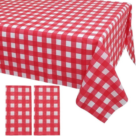 Set di 2 tovaglioli da tavolo da un tempo - Dimensioni 137 x 274 cm - Impermeabile - Resina di alta qualità - Ideale per feste - Tovagliolo da tavolo