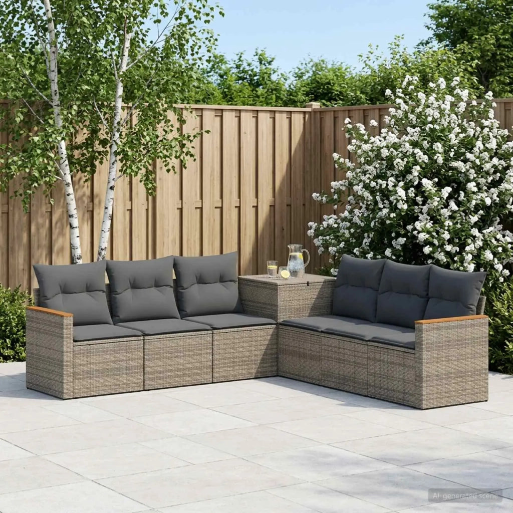 Set di divani 7 pz Grigio e Grigio Scuro 3448860