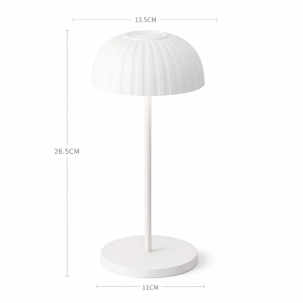 LAMPADA TAVOLO LED RICARICABILE BIANCA TOUCH USB BATTERIA 2000MAH DESIGN LPT144