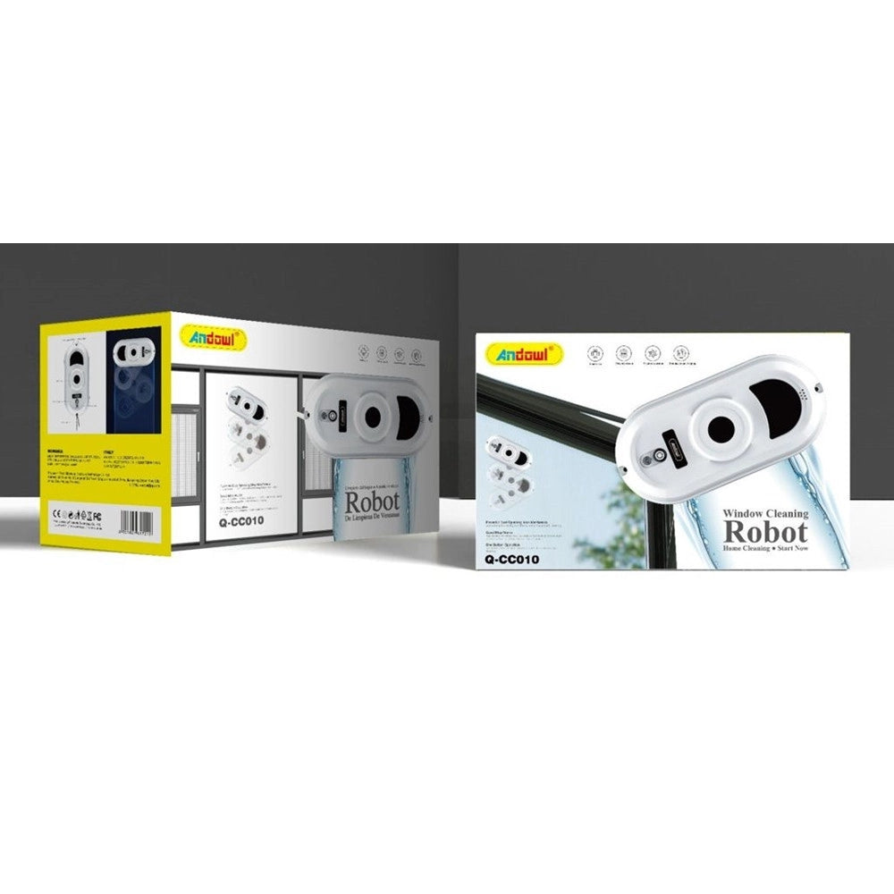 Trade Shop - Robot Lavavetri Automatico Intelligente Per Pulizia Finestre Casa Ufficio Q-cc010 -