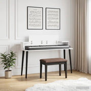 Scrivania studio Bianco 152 x 36 x 19,5 cm Legno ingegnerizzato 8006692