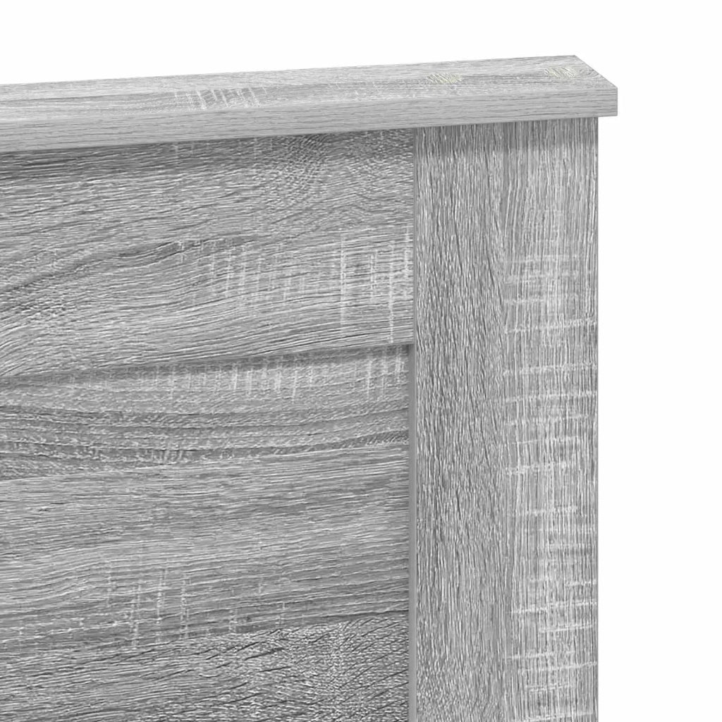 Testiera con testiera Grigio Sonoma 140 cm Legno multistrato