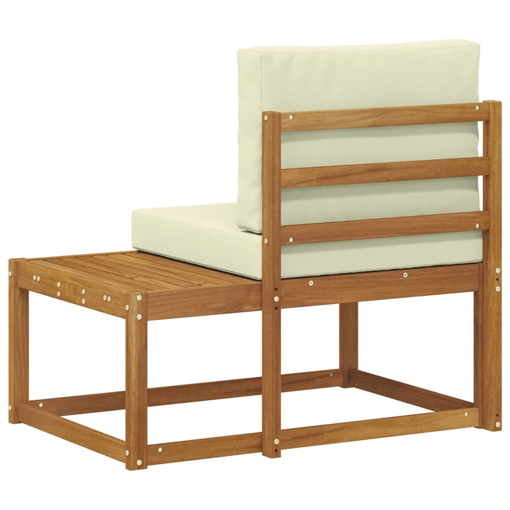 Divano da Esterno con cuscino-Divano da Giardino Naturale 91 x 63 x 73 cm 337629
