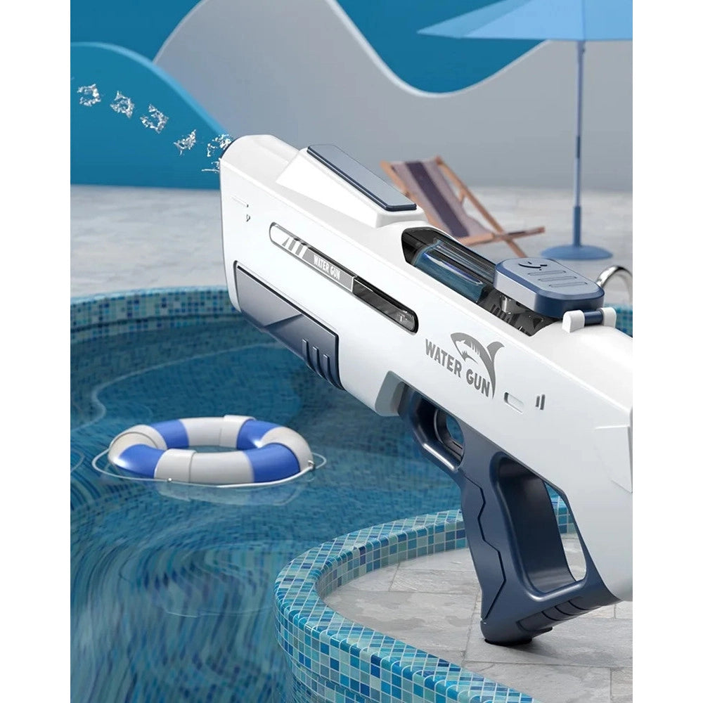 Trade Shop - Pistola Ad Acqua Elettrica Automatica Da 62cm Per Bambini Ad Alta Pressione Giocattolo -
