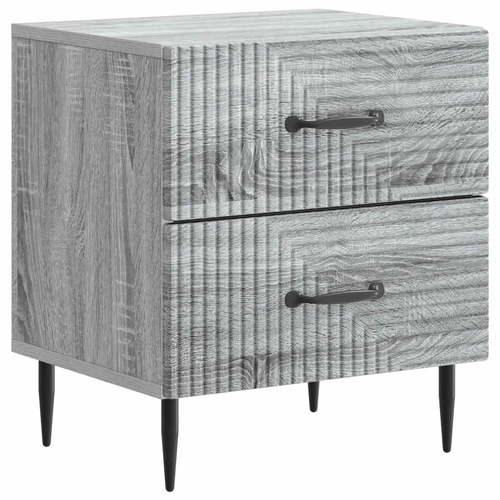 Armadio da Notte 2 pcs Grigio Sonoma 43 x 34,5 x 47,5 cm 894768