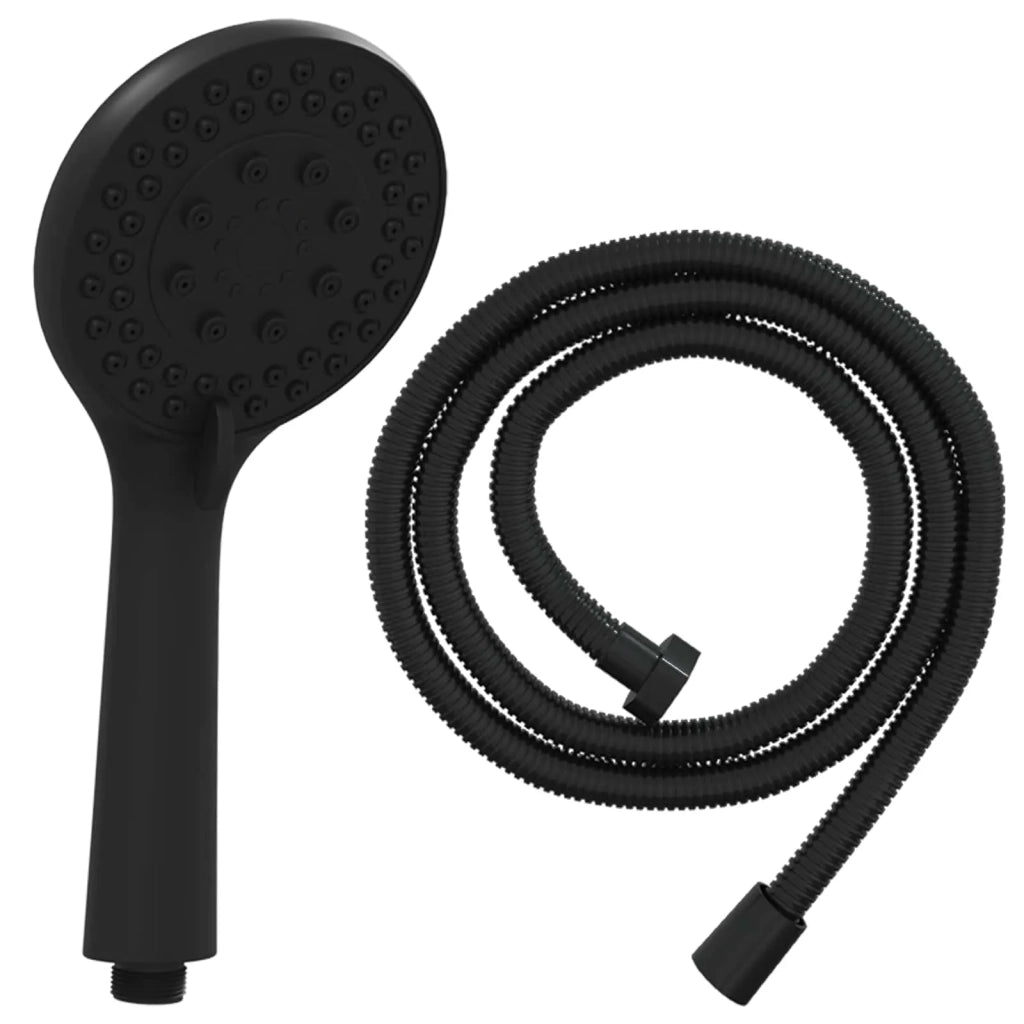 Set di doccia con soffione Nero 150 cm Acciaio Inox CFW7418481
