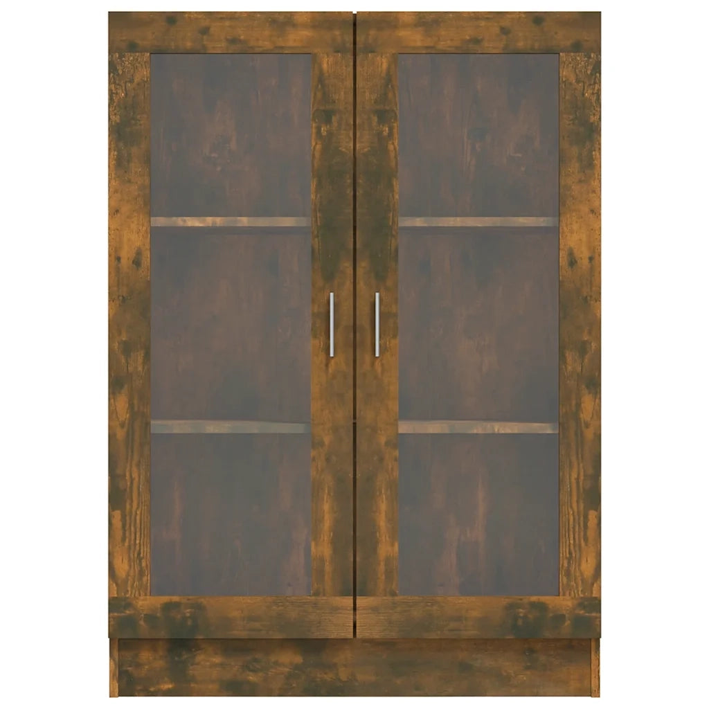 Mobile Vetrina Rovere Fumo 82,5x30,5x115cm in Legno Multistrato 815618