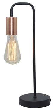 Lampada da tavolo Candellux Herpe 41-66862 nero E27