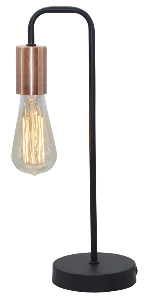 Lampada da tavolo Candellux Herpe 41-66862 nero E27