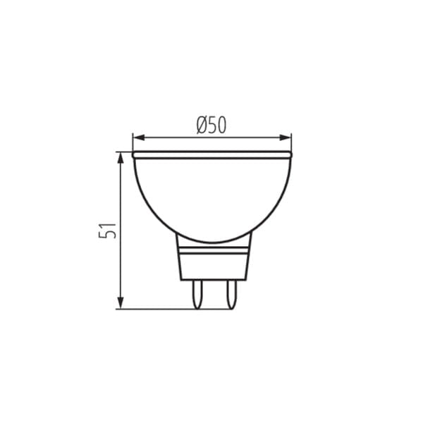 Lampadina LED MR16 GU5.3 5W 12V 5300K 310lm Kanlux 22705