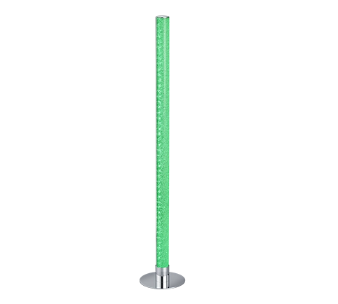 Piantana LED a tubo RGB, metacrilato e metallo, H 105 cm, Leia