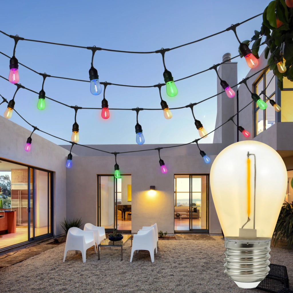 Polux 2 Lampadine LED Neon E27 36V 4000K PARTY girlanda