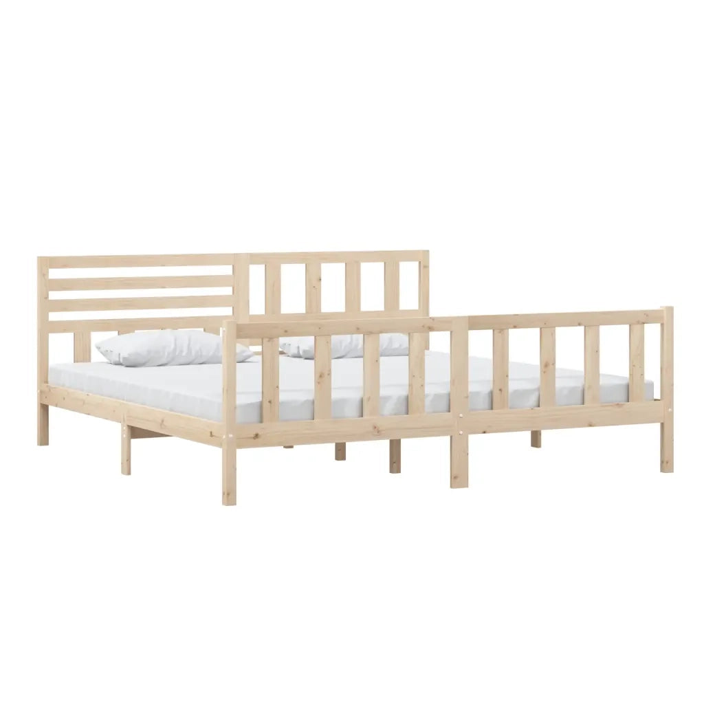 Giroletto-Struttura Letto in Legno Massello 200x200 cm 553303
