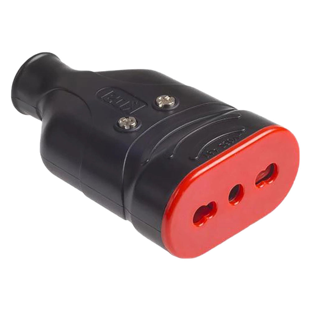 PRESA ALTA RESISTENZA 'ELA PLUG' 2P+T 10/16A - colore nero  - ROSI
