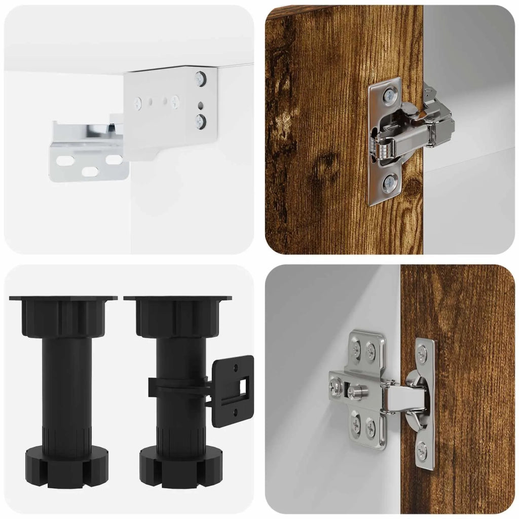 Unità Cucina LYON 8 pz Rovere Fumo Legno ingegnerizzato 3438519